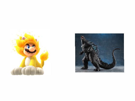 Giga cat mario vs godzilla