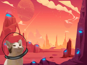 Pop Cat in space