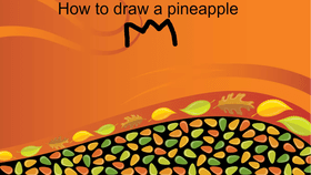 How To draw a pineapple