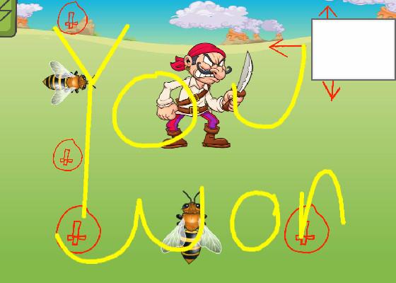 bee vs pirate fun!!!!