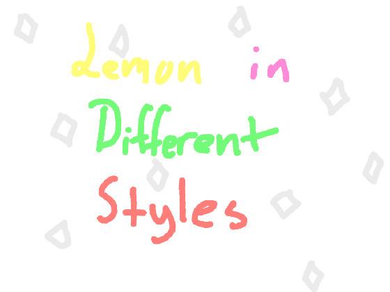 re:re:Lemon in diff styles