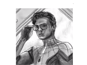 peter parker drawing