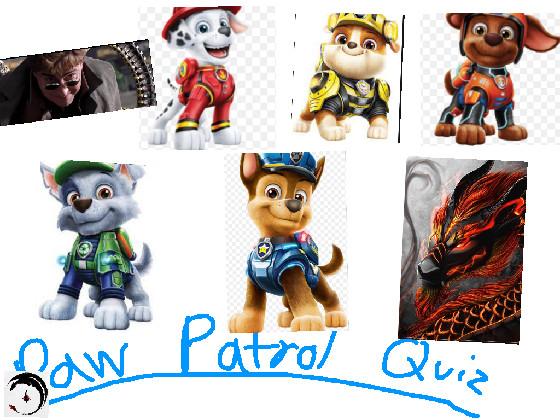 PAW Patrol Quiz 1