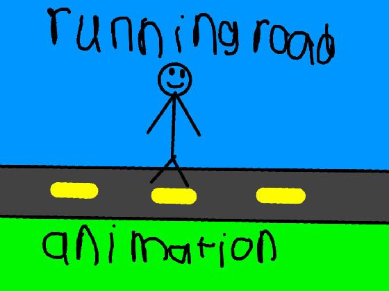 running road animation