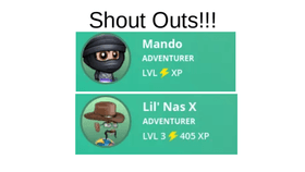 Shout Outs!!!