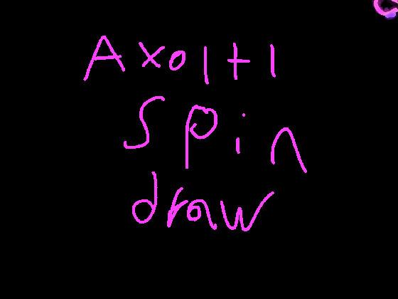 Axolotl neon spin draw