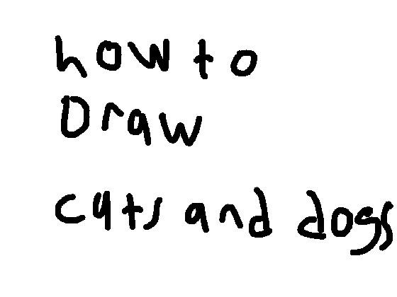 how to draw cats and dogs