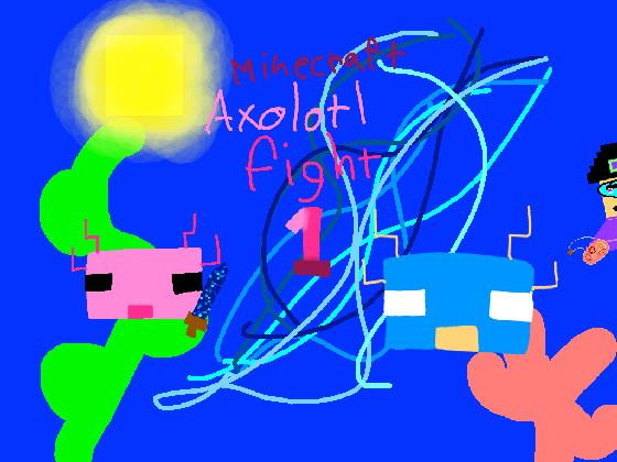Minecraft axolotl fight
