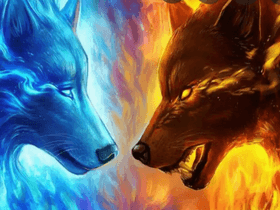 Fire Wolf VS. Water Wolf