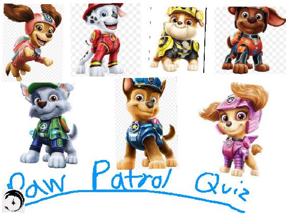 PAW Patrol Quiz 1