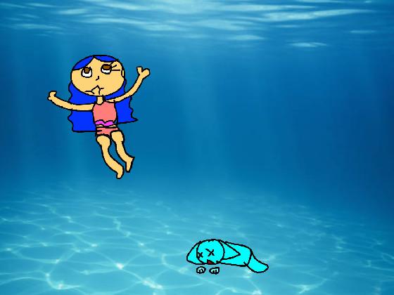 draw yourself swiming 1