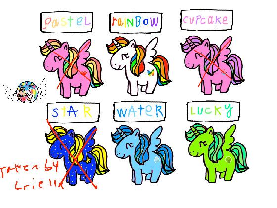 Unicorn adoptables!  1