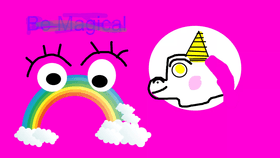 Rainbow and Unicorn GIF