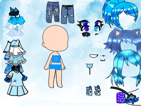 gacha dress up blue