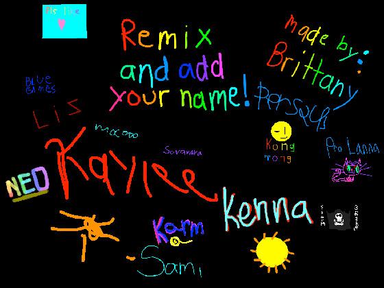 remix add your name i did