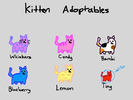 Kitten adoptables! 1