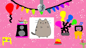 Pusheen's cat party 💛