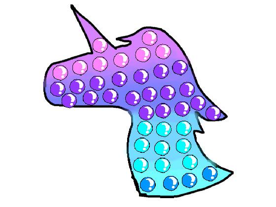 Unicorn pop-fidget