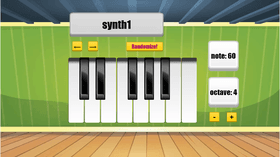 cool synth keyboard