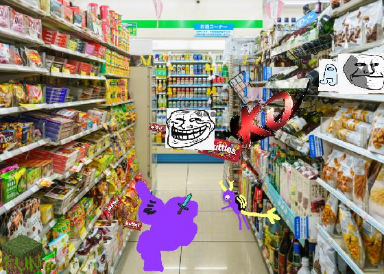cameleose in the store to get skittles