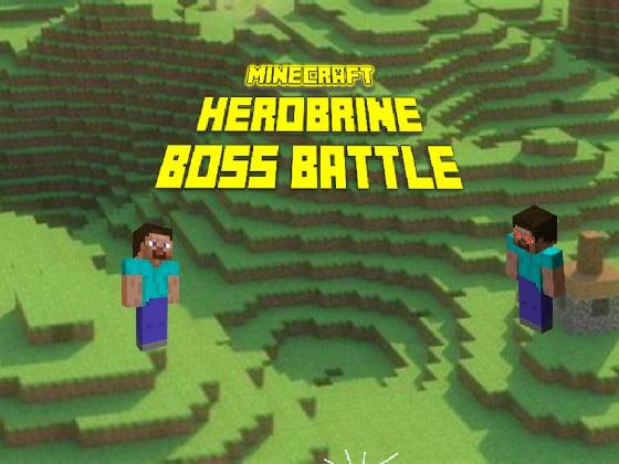 minecraft herobrine boss battle