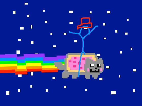 Nyan Cat with blue guy 1