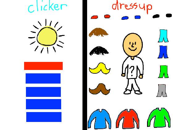 Clicker + Dressup Game!