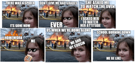 some disaster girl memes