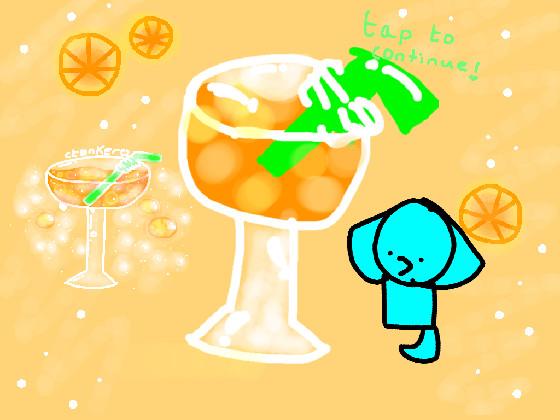 How to draw orange juice! 1