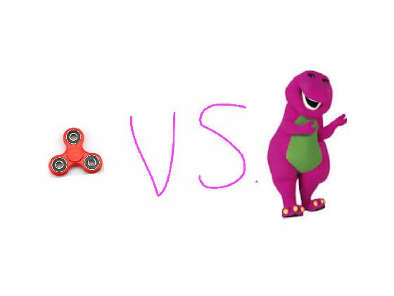 Barney vs fidget spinner 1