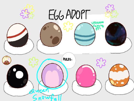 ❀Egg Adoption❀ 1 1 ( egg )