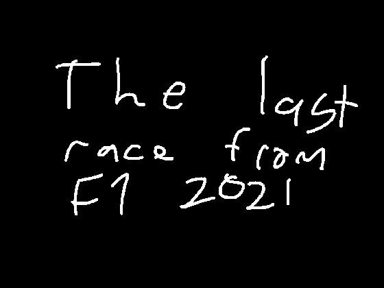 the last race from F1 2021