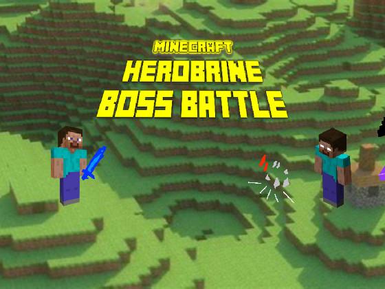 minecraft herobrine boss battle/fake