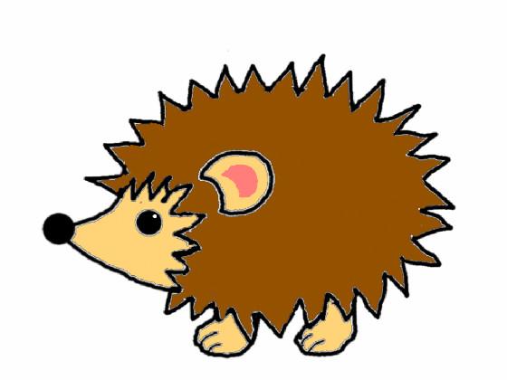 How to draw a hedgehog step by step 1