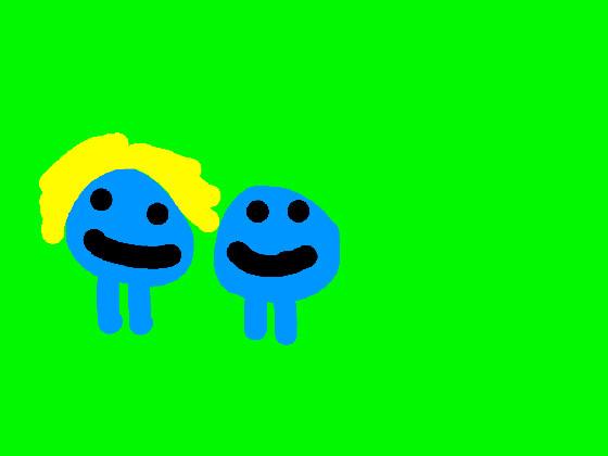 blue runny guy and mom