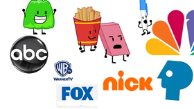 For nbc,pen,eraser,ABC logo,gelatin,Warner tv,Nickelodeon,fox logo and p head n