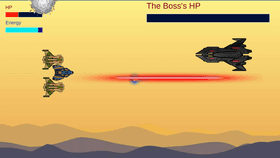 spaceship vs boss