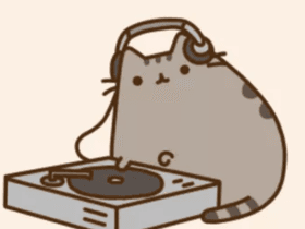 Pusheen plays we will rock you