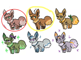 Eevee adopts! &lt;3