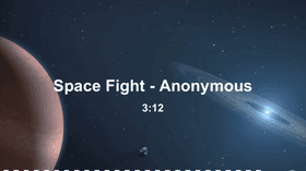 Audio Visualizer : Space Fight - Anonymous