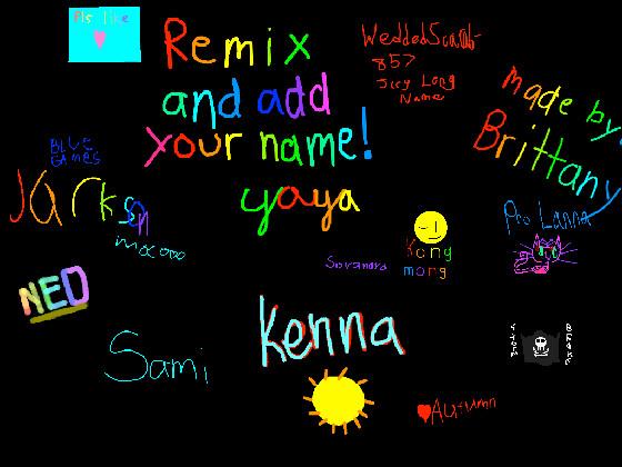 remix add your name i did