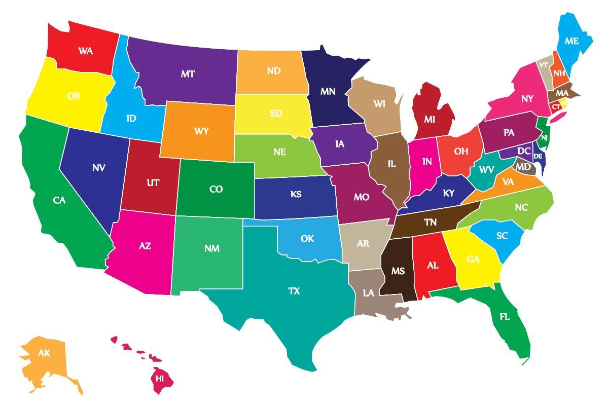 USA Weather map