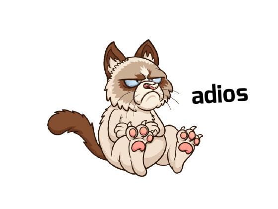 Grumpy Cat says adios