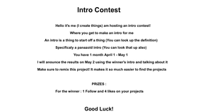 Intro Contest - REMIX THIS