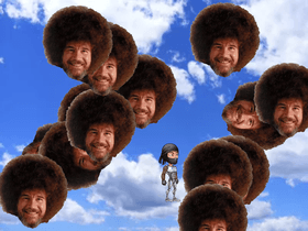 Raining Bob Ross