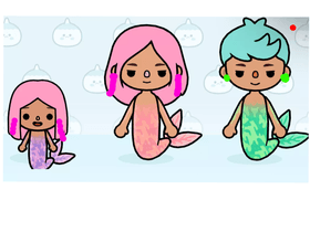 toca boca mermaid fam🐮