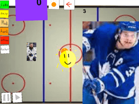 Sharks vs Leafs air hockey