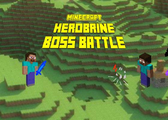 minecraft herobrine boss battle/fake  1