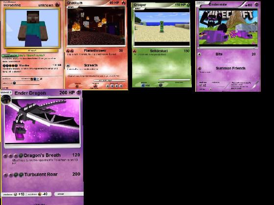 pokemon special minecraft cards