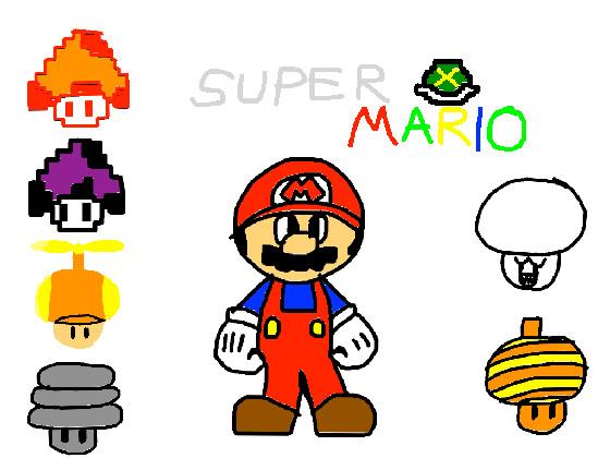 Super mario power ups: mushrooms 1